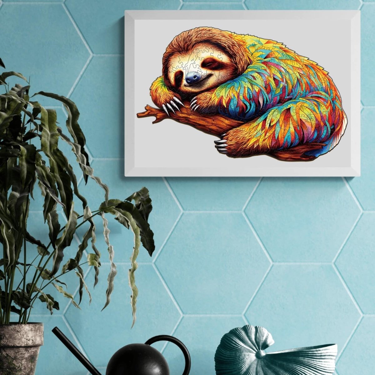 Leisurely Sloth Wooden Jigsaw Puzzle - KAAYEE Puzzle