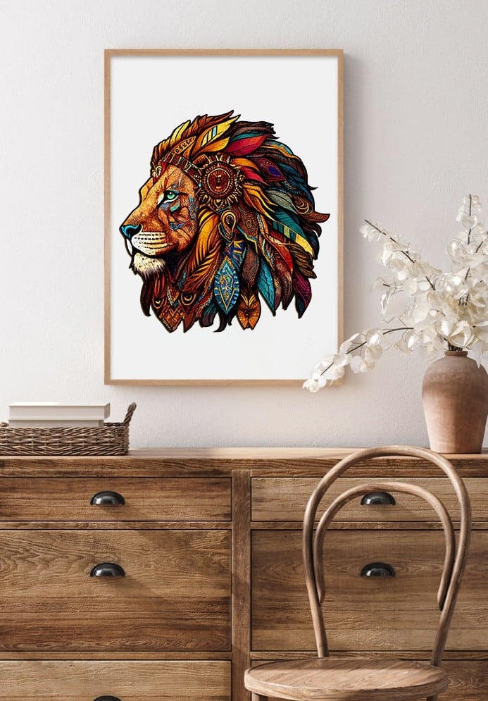 Lion King Wooden Jigsaw Puzzle - KAAYEE Puzzle