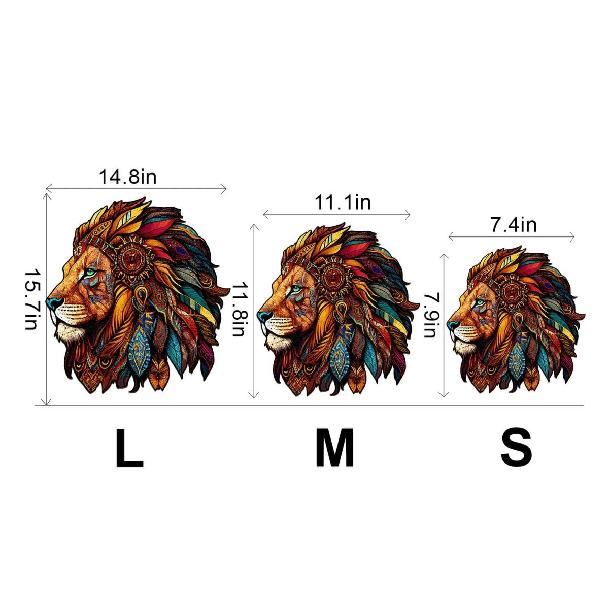 Lion King Wooden Jigsaw Puzzle - KAAYEE Puzzle