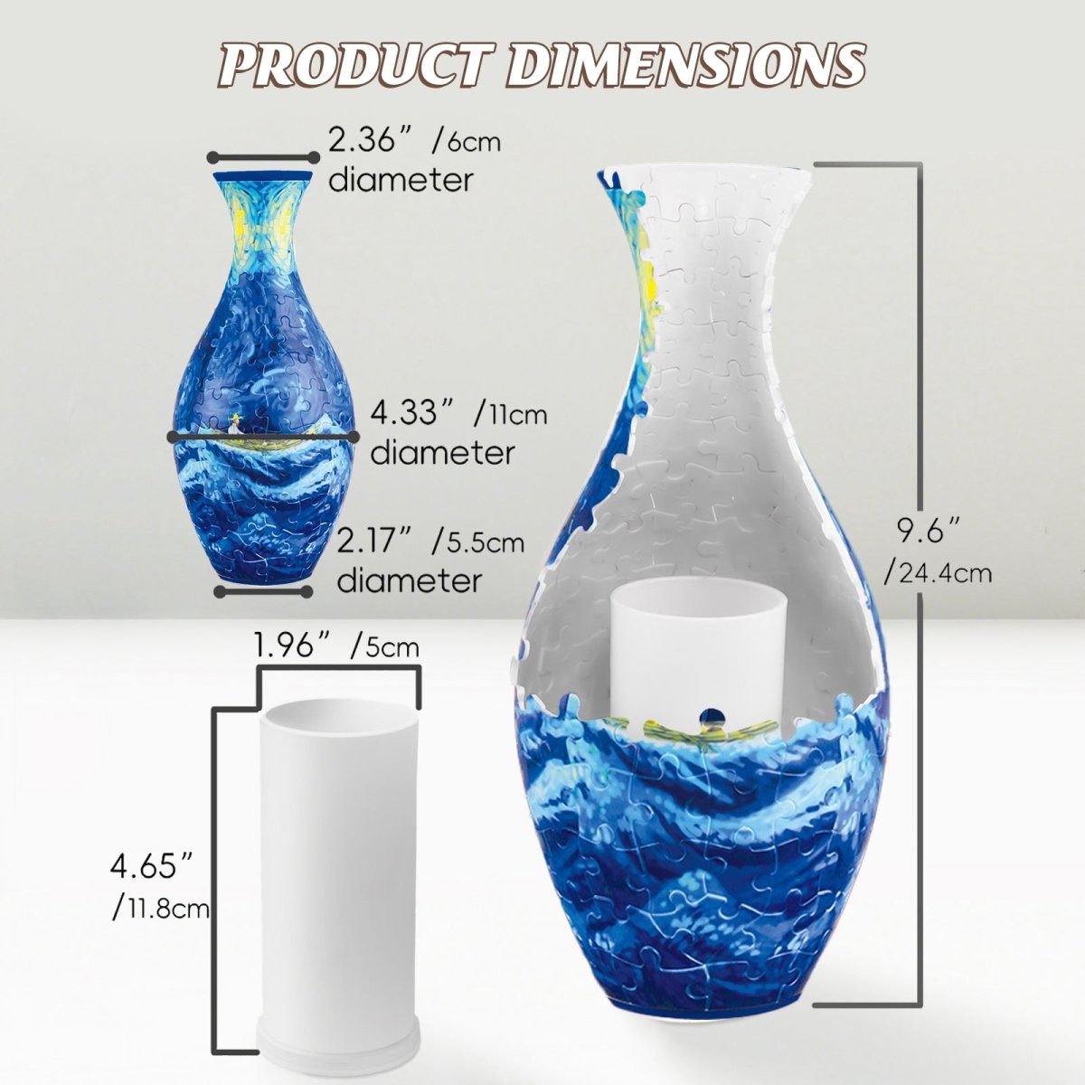 Little Boat 3D Vase Puzzle Kit - KAAYEE Puzzle