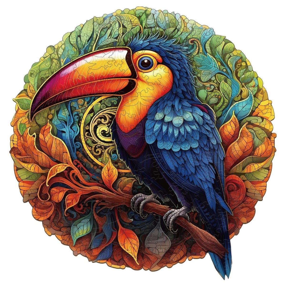 Lively Toucans Wooden Jigsaw Puzzle - KAAYEE Puzzle