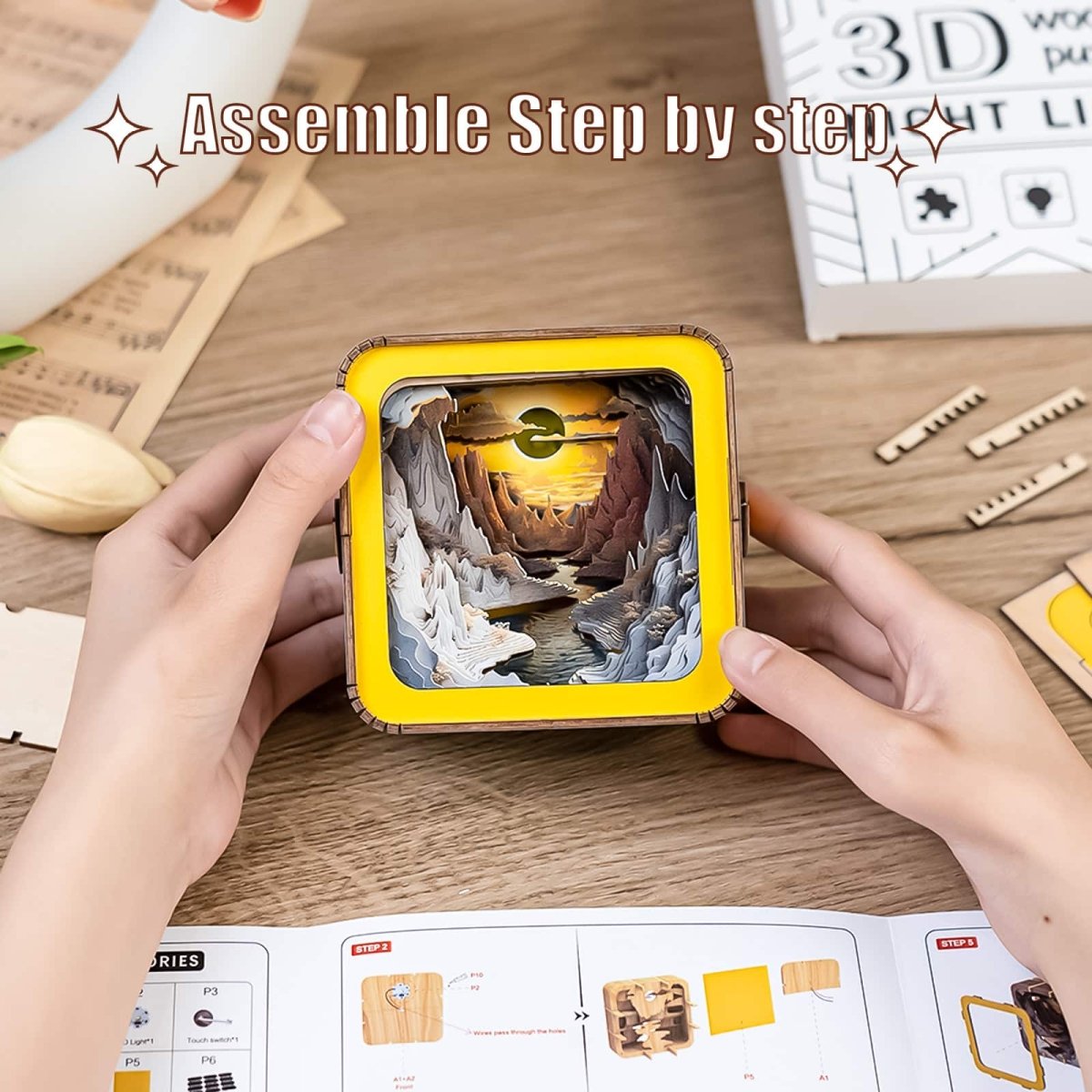 Long River Sunset Night Light - KAAYEE Puzzle