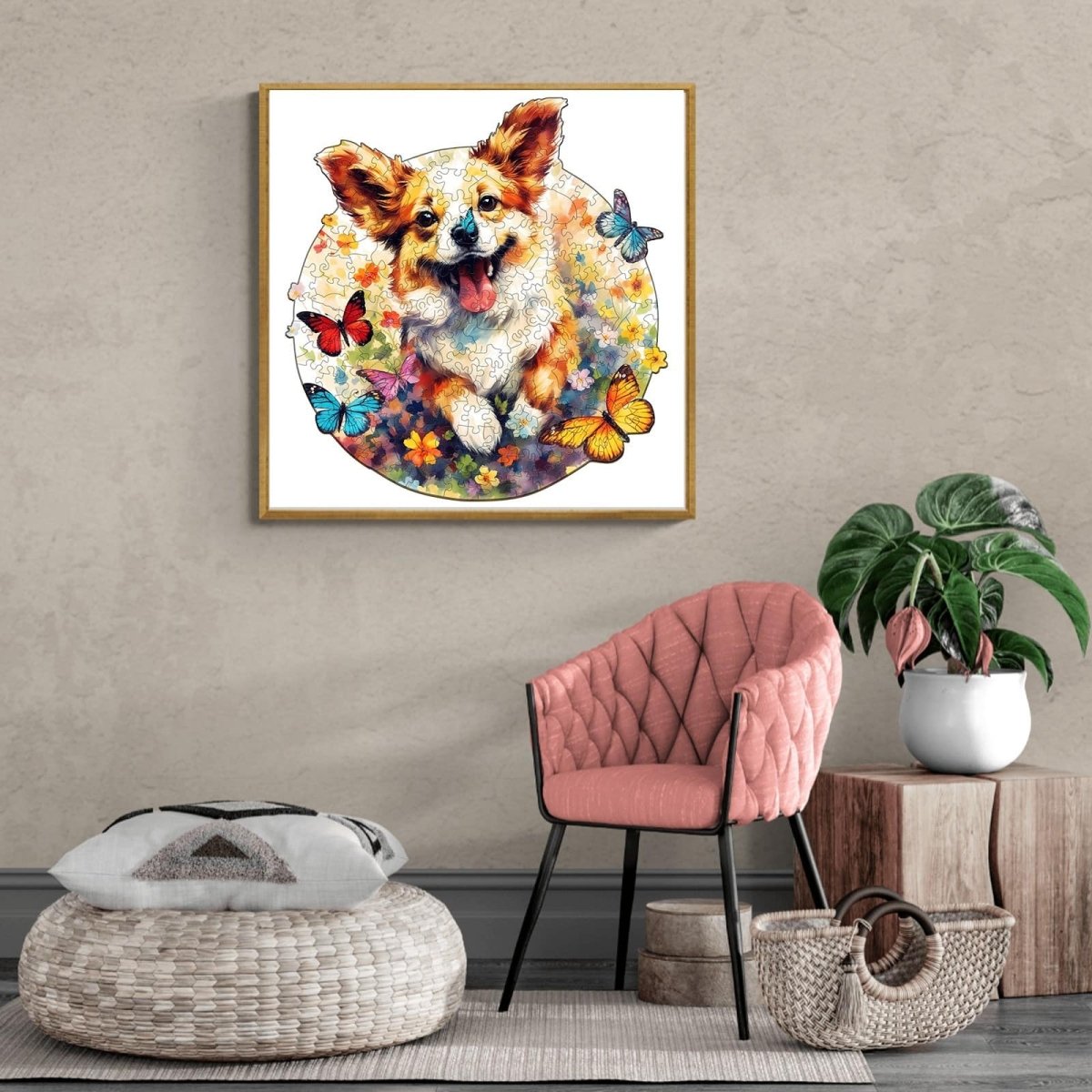 Lovable Puppy Wooden Jigsaw Puzzle - KAAYEE Puzzle