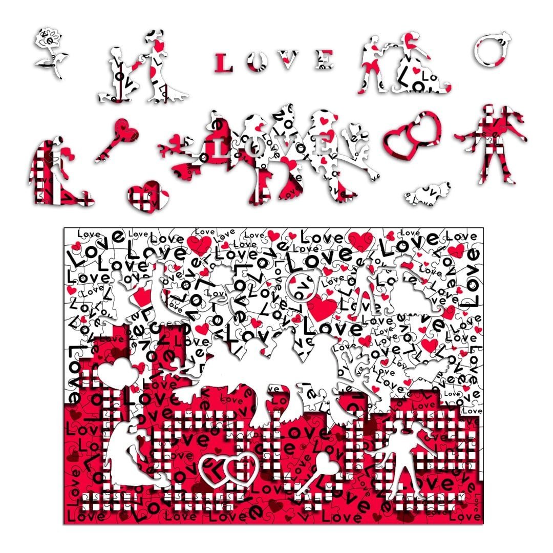 LOVE CHALLENGE Wooden Jigsaw Puzzle - KAAYEE Puzzle