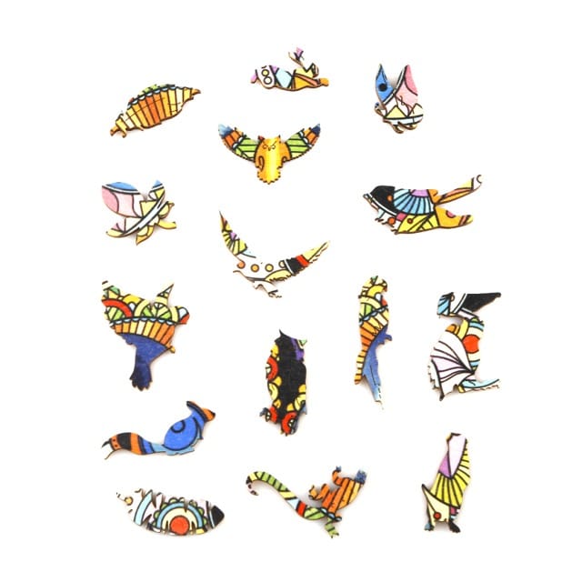 LOVELY OWL Wooden Jigsaw Puzzle - KAAYEE Puzzle