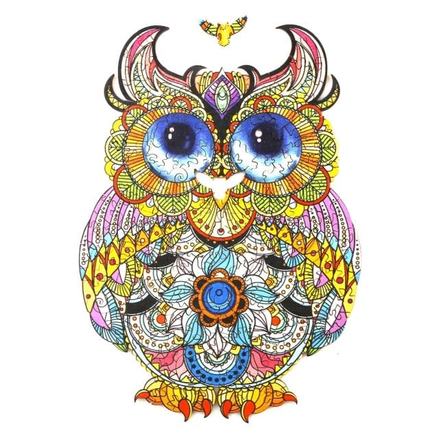 LOVELY OWL Wooden Jigsaw Puzzle - KAAYEE Puzzle