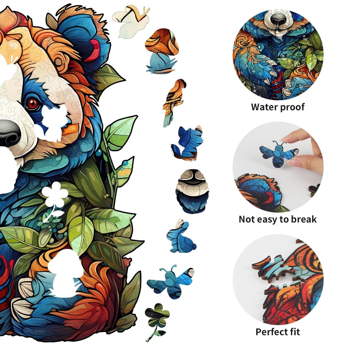 Lovely Panda Wooden Jigsaw Puzzle - KAAYEE Puzzle