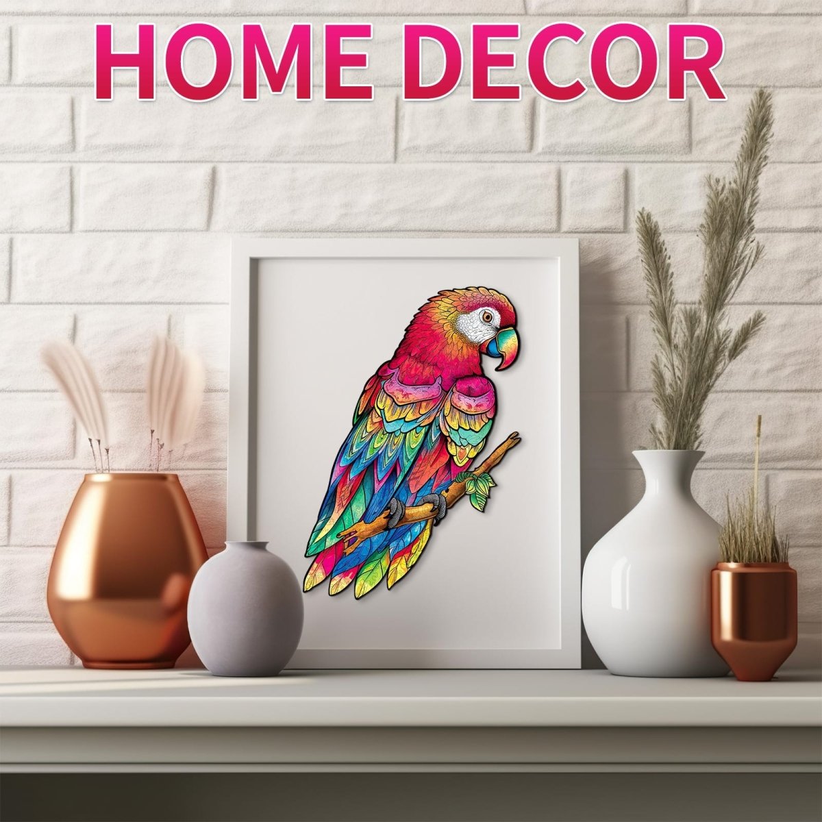 Lovely Parrot Wooden Jigsaw Puzzle - KAAYEE Puzzle