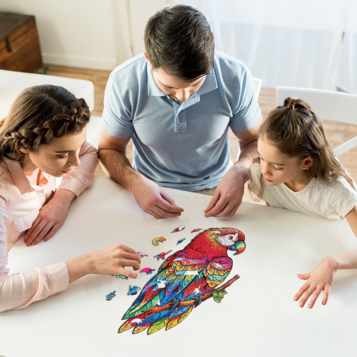 Lovely Parrot Wooden Jigsaw Puzzle - KAAYEE Puzzle