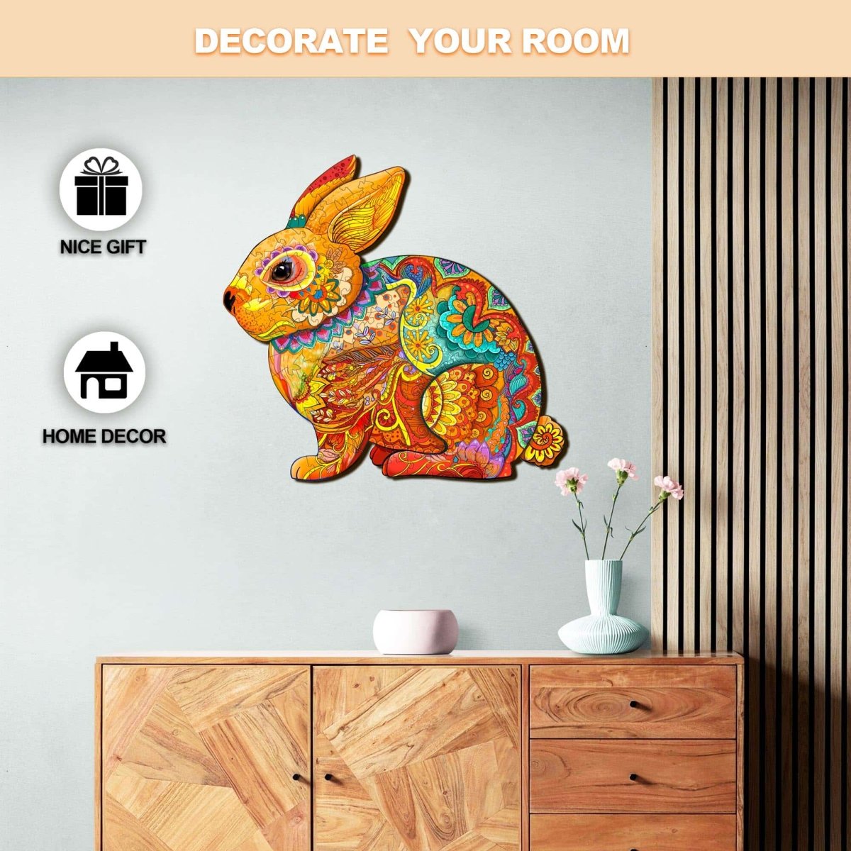 LUCKY RABBIT Wooden Jigsaw Puzzle - KAAYEE Puzzle
