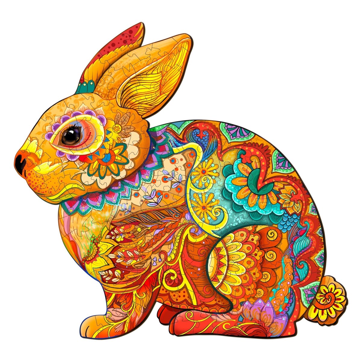 LUCKY RABBIT Wooden Jigsaw Puzzle - KAAYEE Puzzle