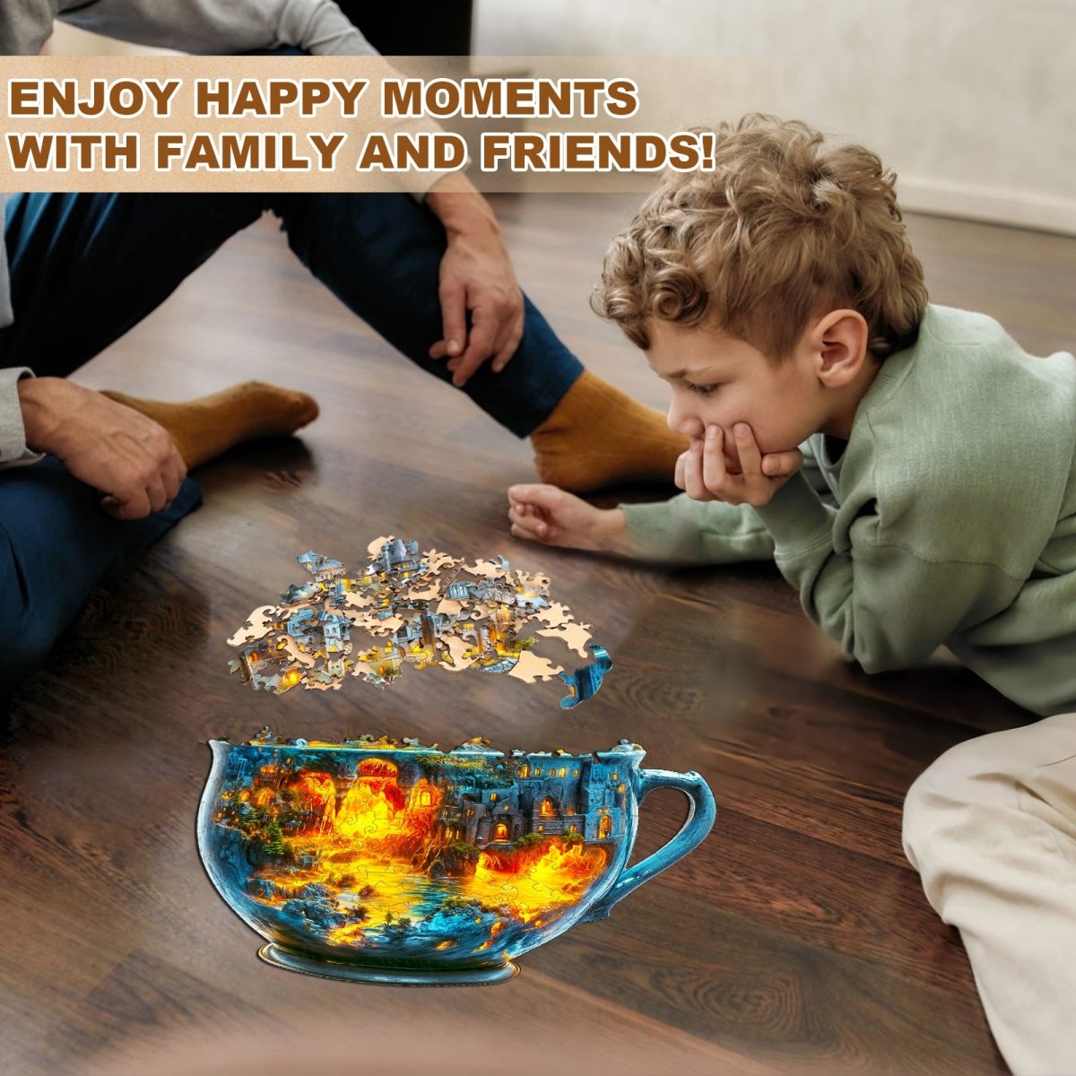 Magic cup - 2 Wooden Jigsaw Puzzle - KAAYEE Puzzle