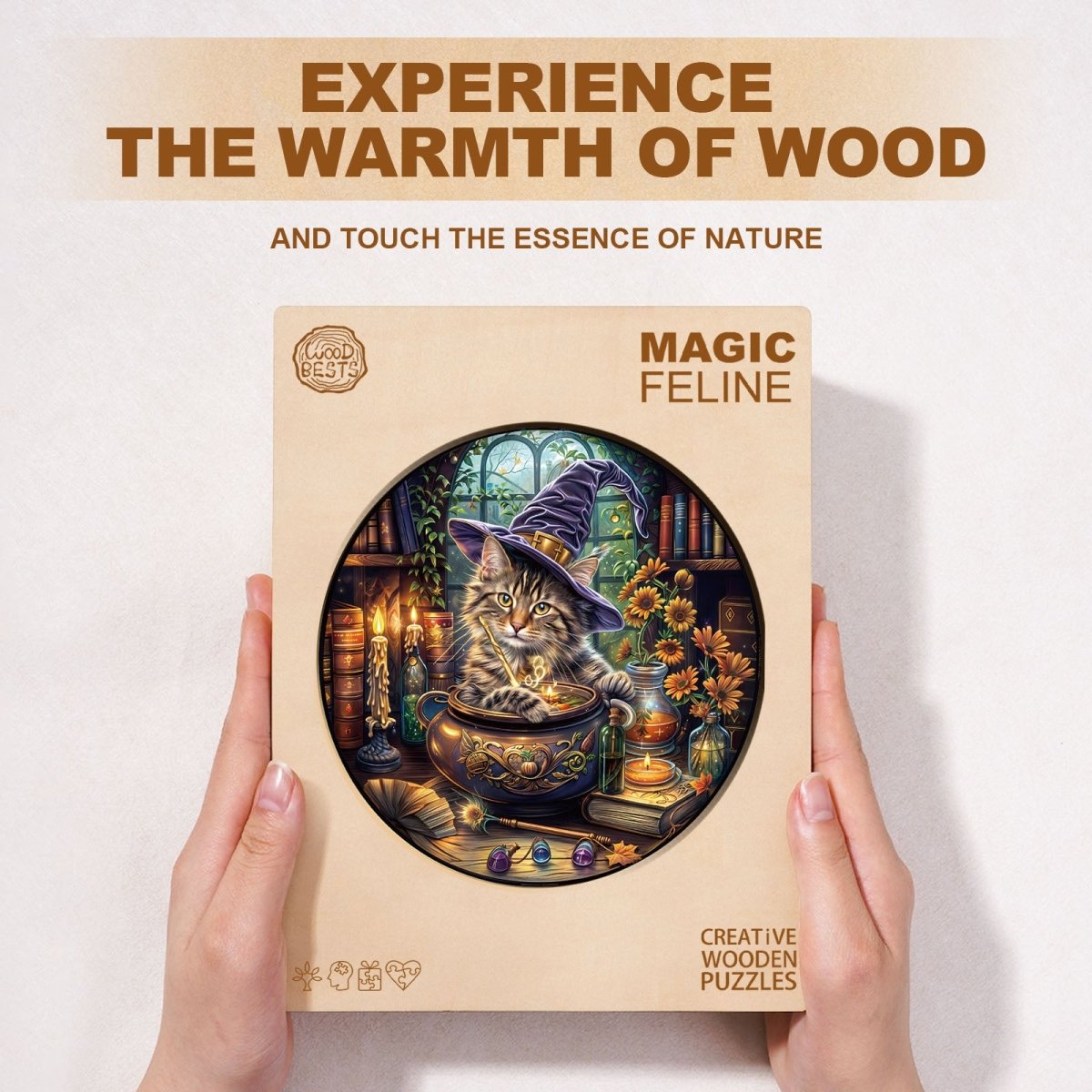 Magic Feline Wooden Jigsaw Puzzle - KAAYEE Puzzle