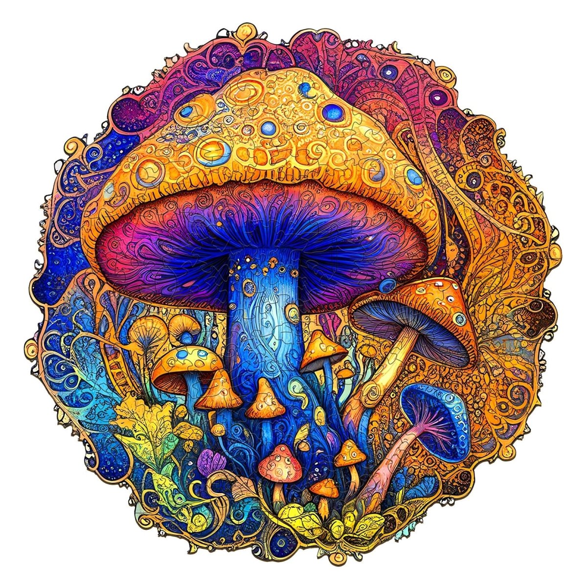 Magic Mushroom Wooden Jigsaw Puzzle - KAAYEE Puzzle