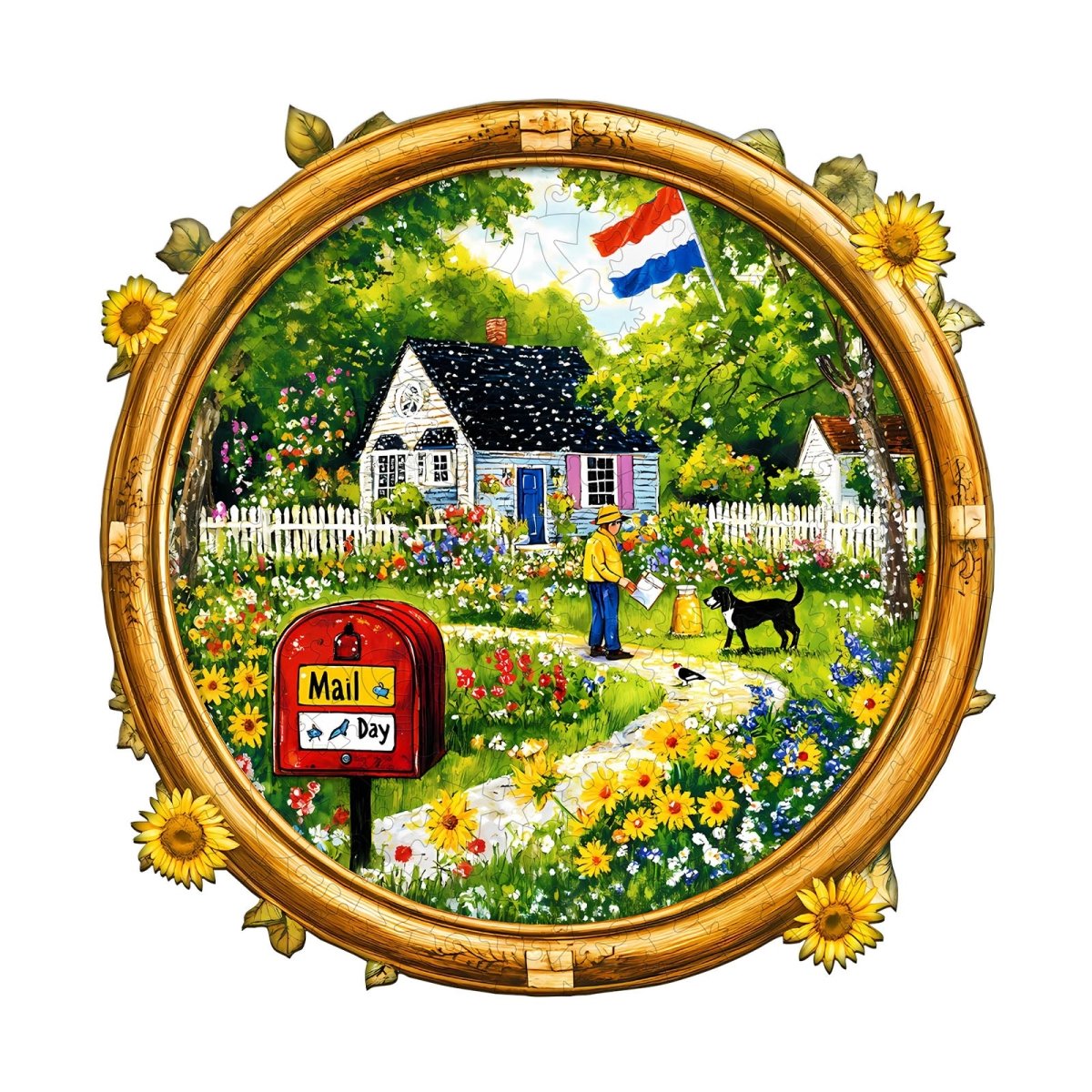 Mail Day Wooden Jigsaw Puzzle - KAAYEE Puzzle