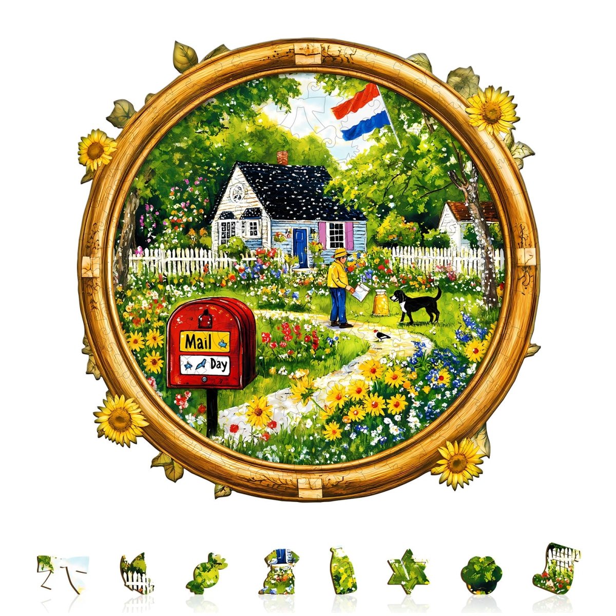 Mail Day Wooden Jigsaw Puzzle - KAAYEE Puzzle