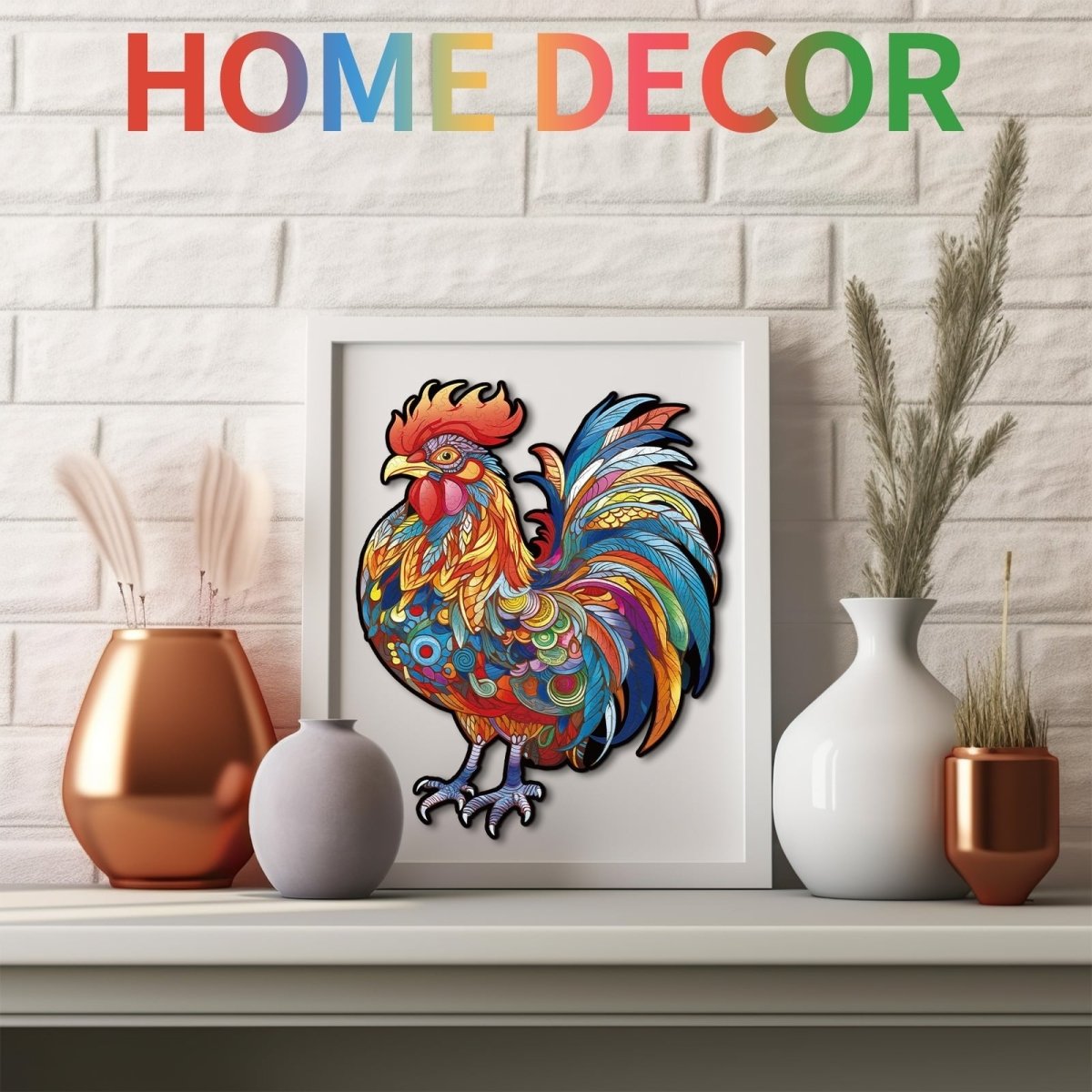 Majestic Cock Wooden Jigsaw Puzzle - KAAYEE Puzzle