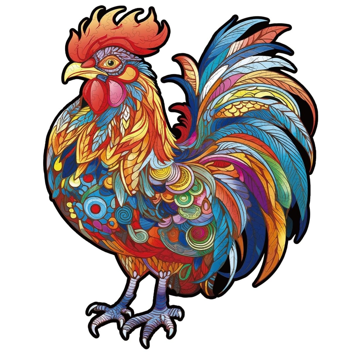 Majestic Cock Wooden Jigsaw Puzzle - KAAYEE Puzzle
