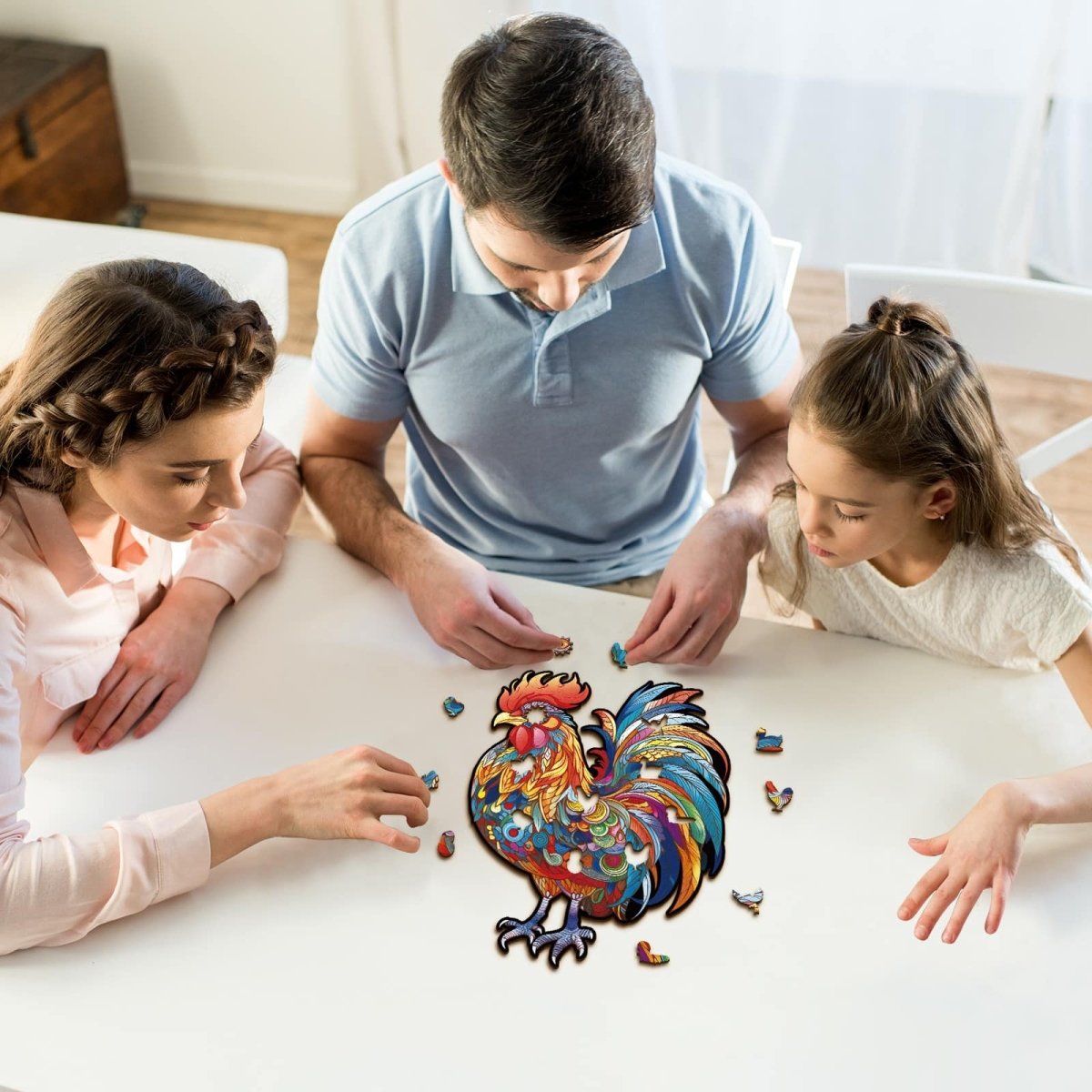 Majestic Cock Wooden Jigsaw Puzzle - KAAYEE Puzzle