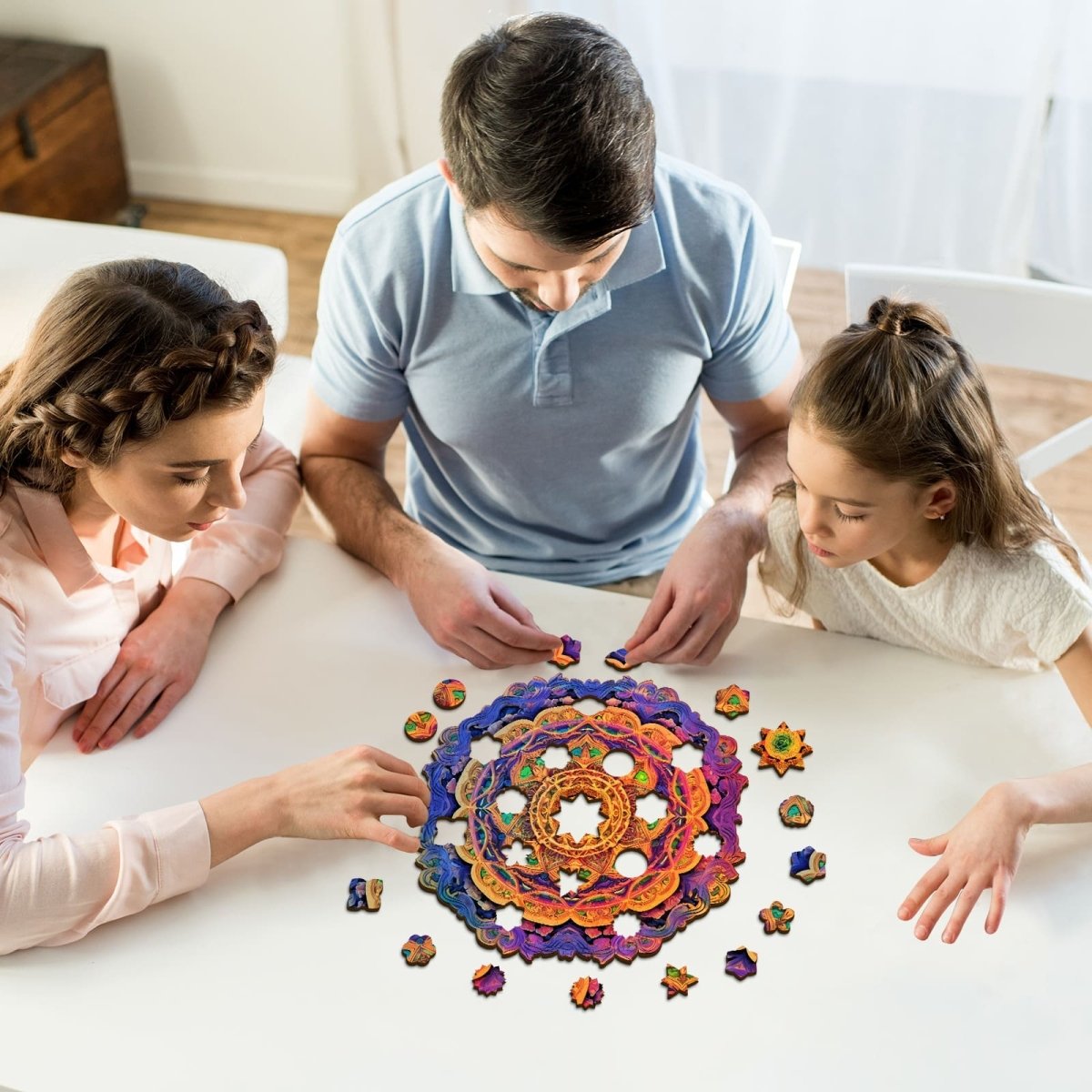 Mandala 4 Wooden Jigsaw Puzzle - KAAYEE Puzzle