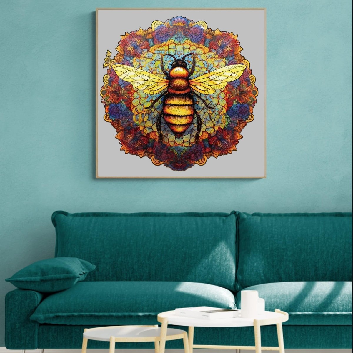 MANDALA BEE Wooden Jigsaw Puzzle - KAAYEE Puzzle