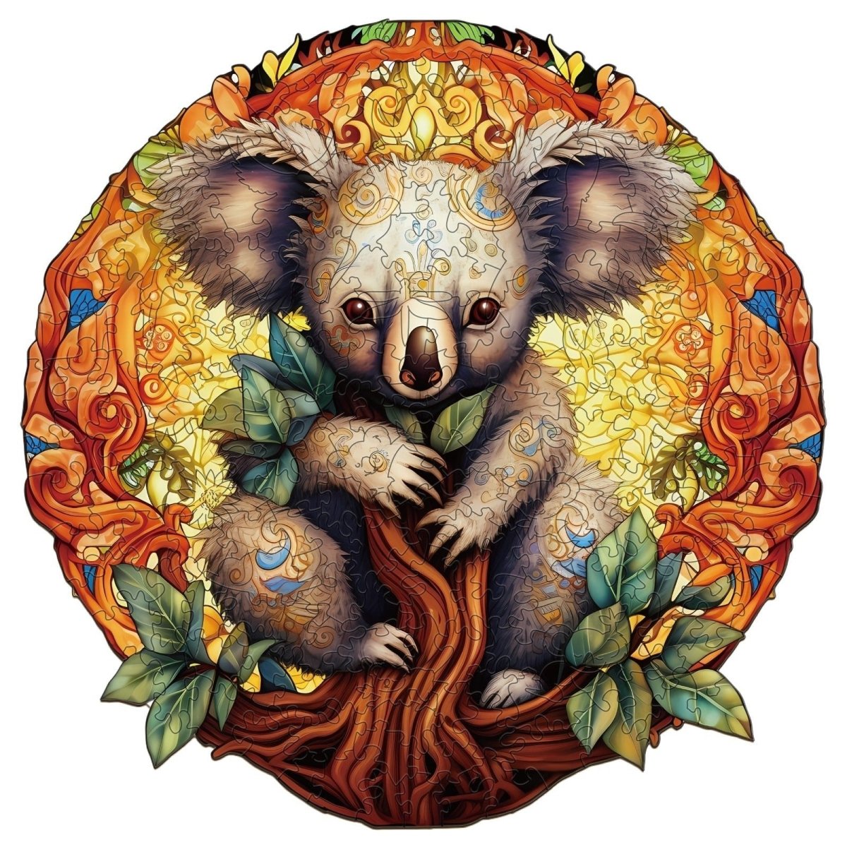Mandala Koala Wooden Jigsaw Puzzle - KAAYEE Puzzle