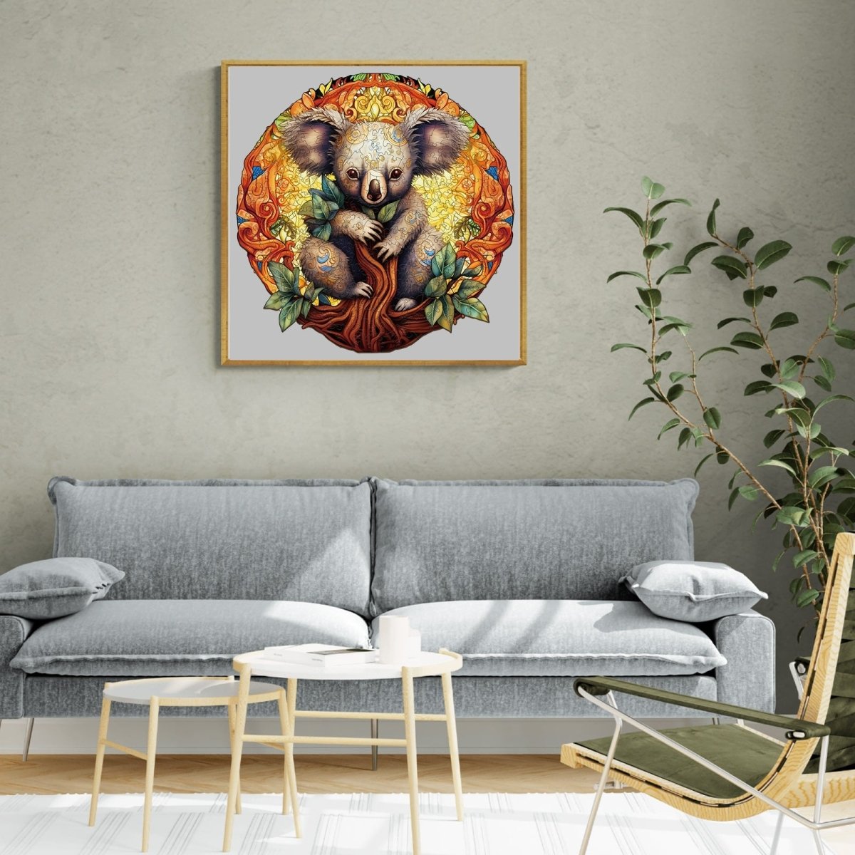 Mandala Koala Wooden Jigsaw Puzzle - KAAYEE Puzzle