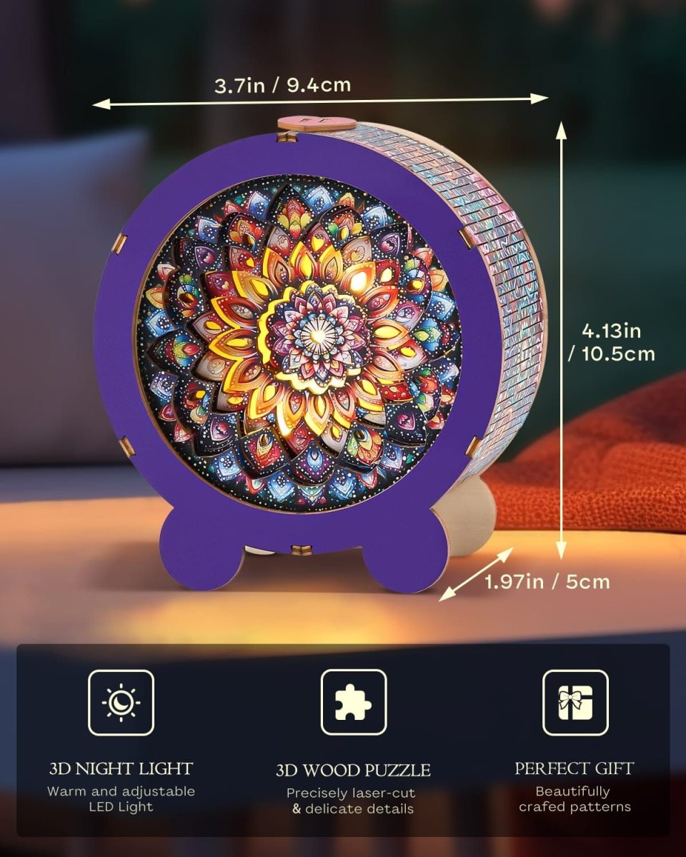 Mandala Night Light - KAAYEE Puzzle