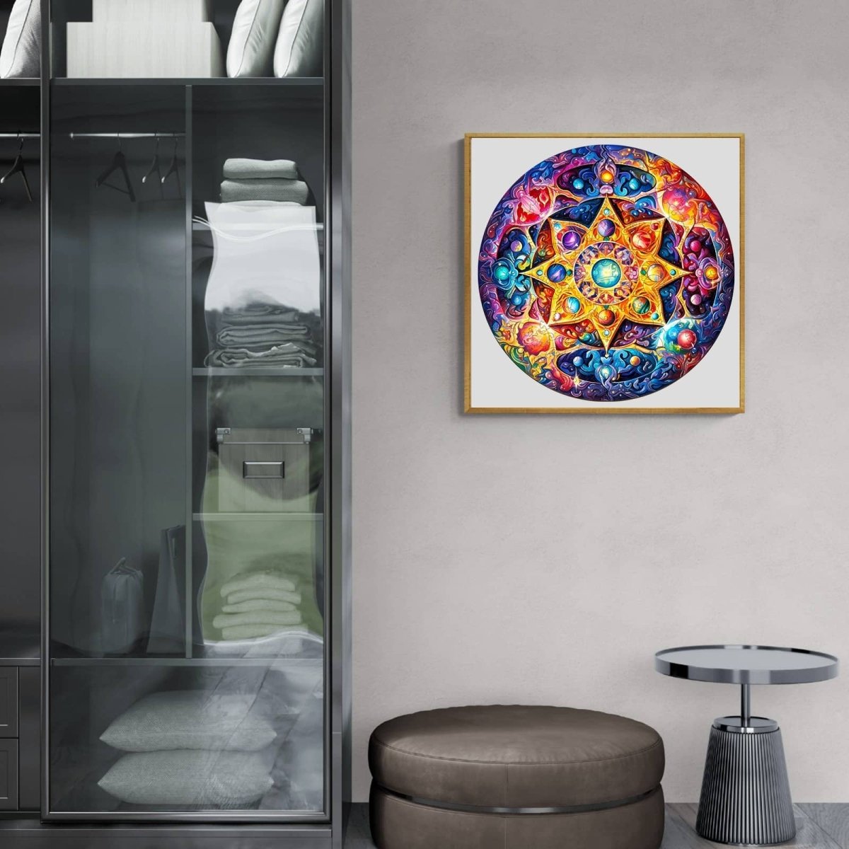 Mandala Planet Wooden Jigsaw Puzzle - KAAYEE Puzzle