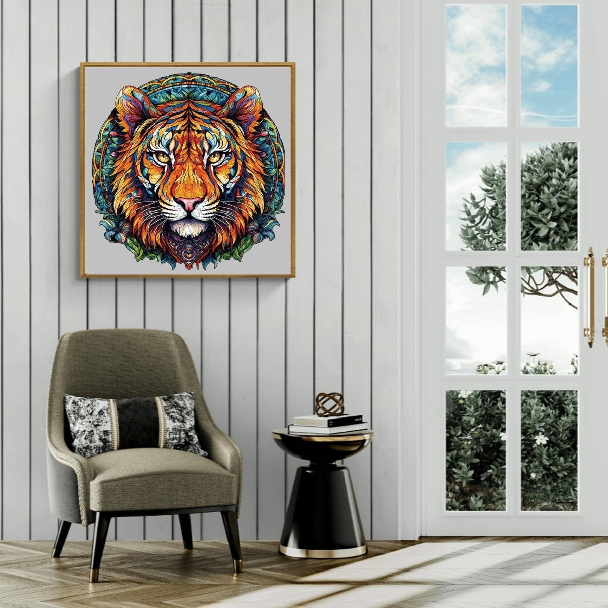 Mandala Tiger Wooden Jigsaw Puzzle - KAAYEE Puzzle