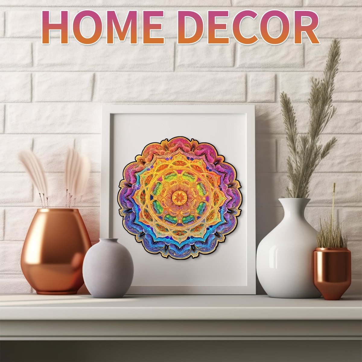 Mandala Wooden Jigsaw Puzzle - KAAYEE Puzzle