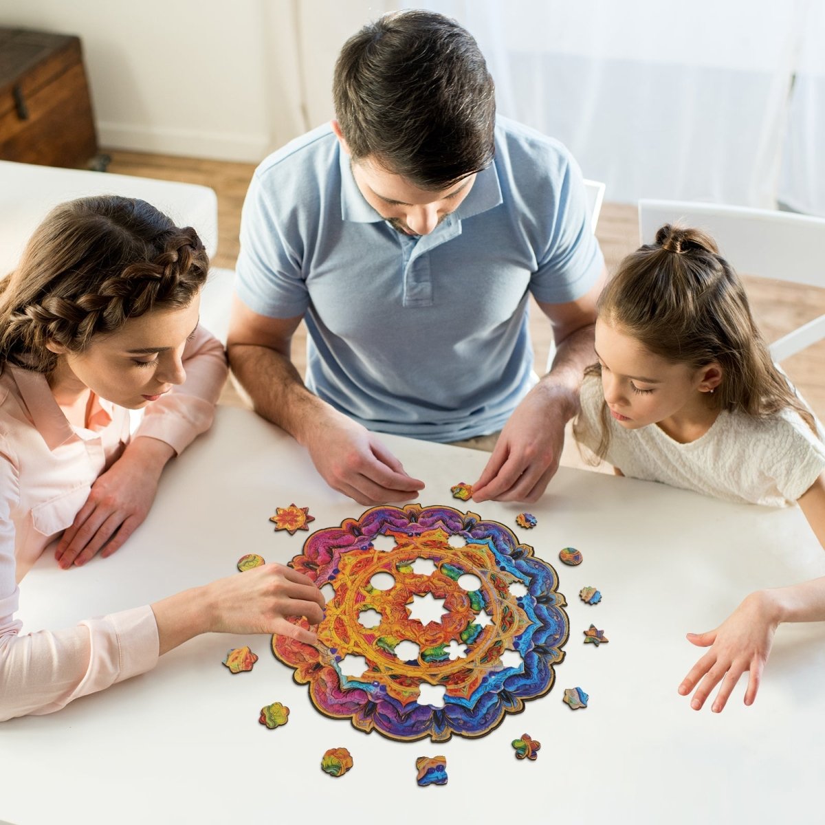 Mandala Wooden Jigsaw Puzzle - KAAYEE Puzzle