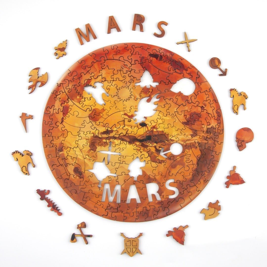 MARS Wooden Jigsaw Puzzle - KAAYEE Puzzle