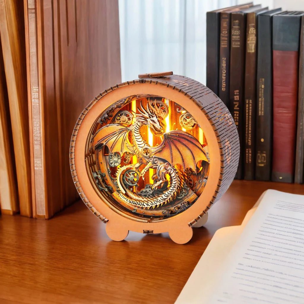 Mechanical Dragon Night Light - KAAYEE Puzzle