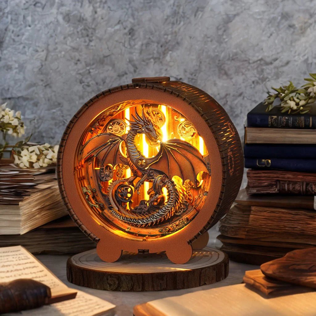 Mechanical Dragon Night Light - KAAYEE Puzzle