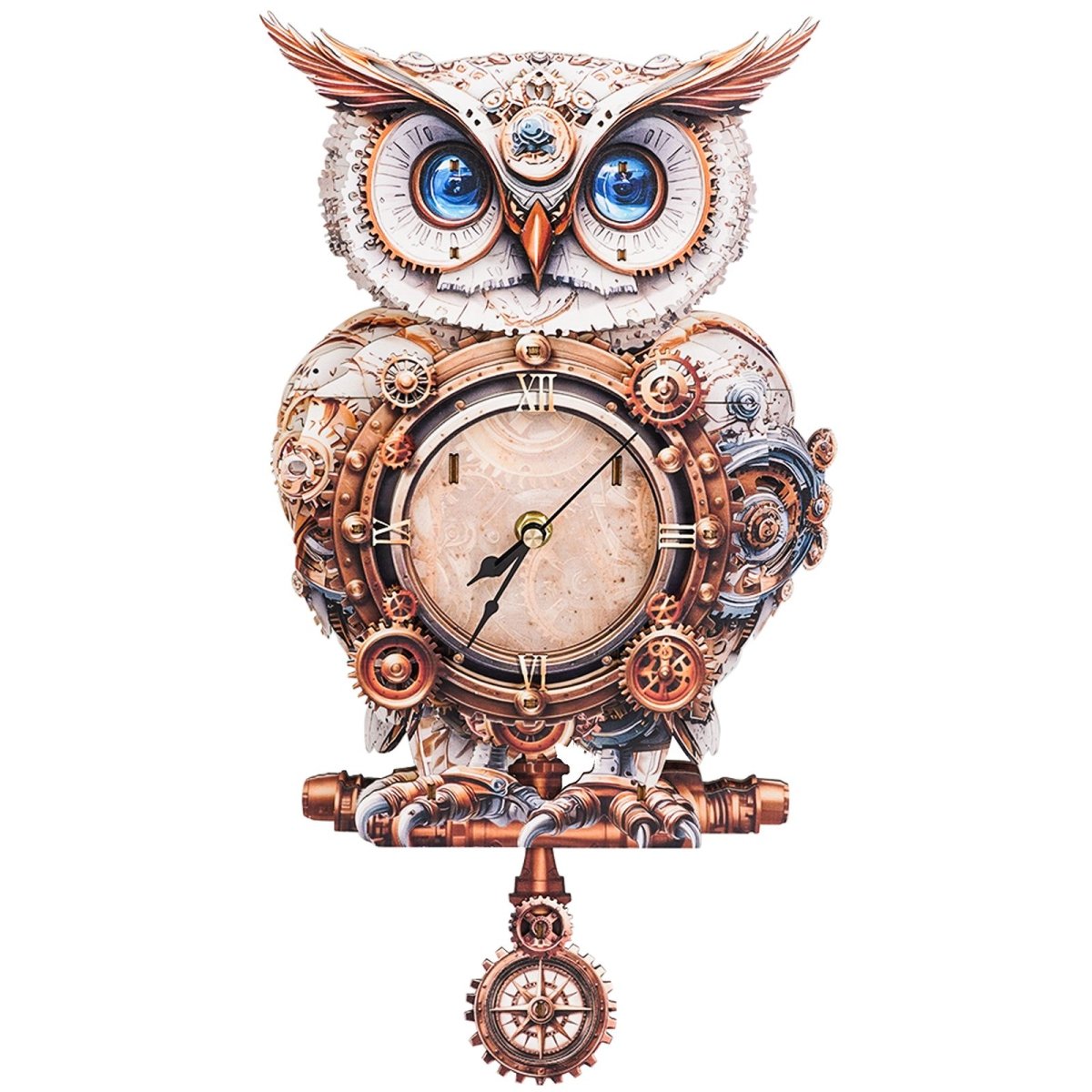 Mechanical Owl Clock DIY Wooden Puzzle - KAAYEE Puzzle