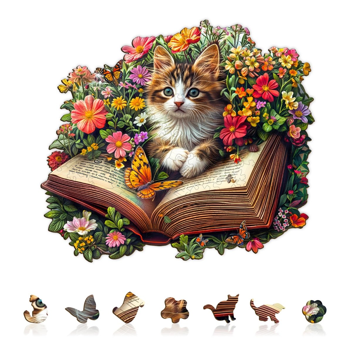 Meow Stories Wooden Jigsaw Puzzle - KAAYEE Puzzle