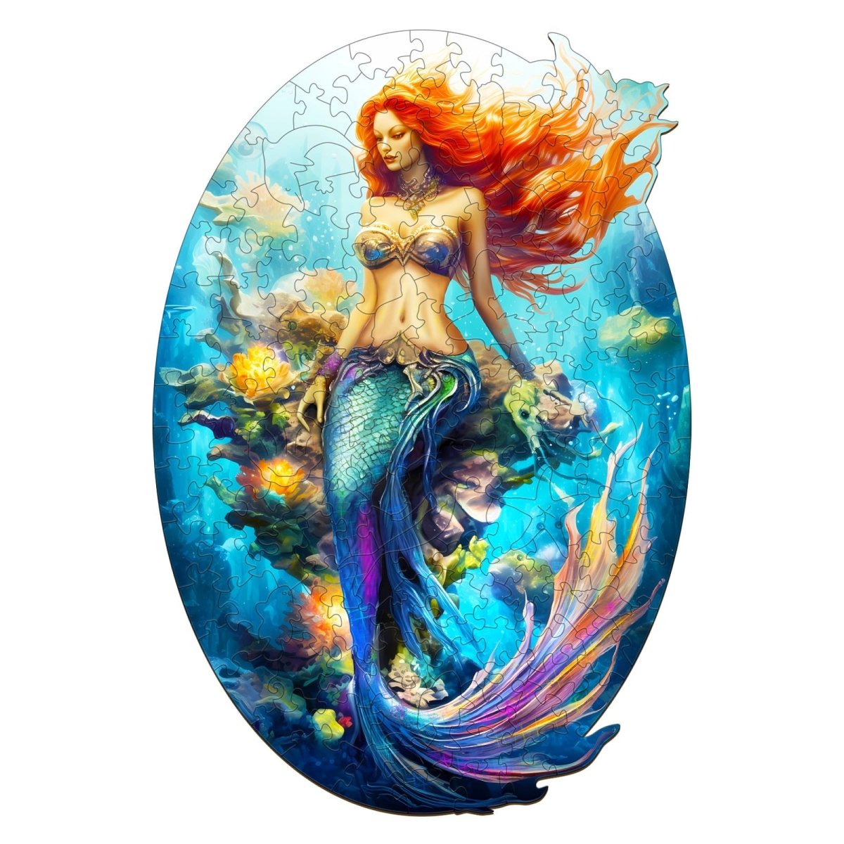 Mermaid Wooden Jigsaw Puzzle - KAAYEE Puzzle