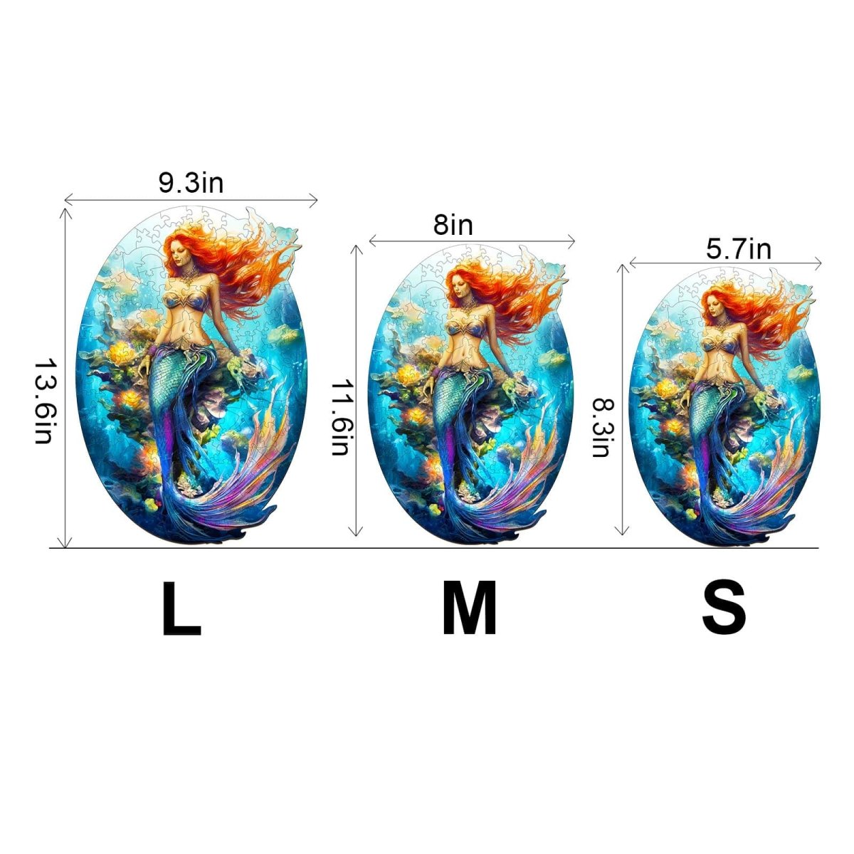 Mermaid Wooden Jigsaw Puzzle - KAAYEE Puzzle