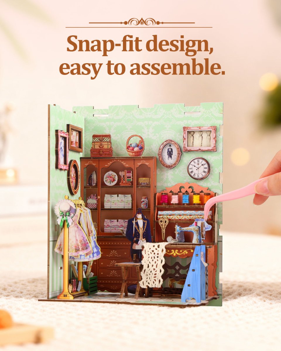 Minnie's Tailor Shop Book Nook Kit - KAAYEE Puzzle
