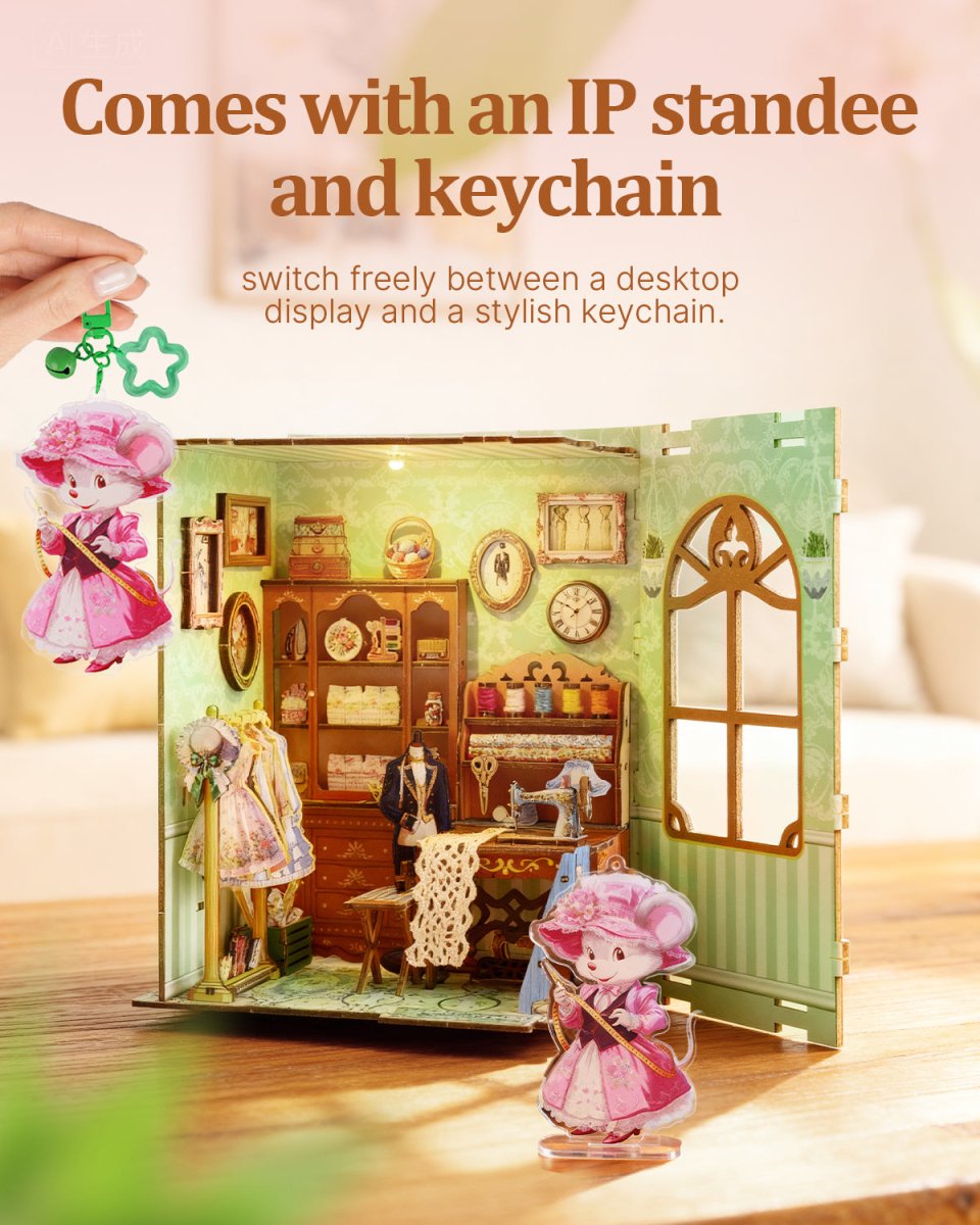 Minnie's Tailor Shop Book Nook Kit - KAAYEE Puzzle