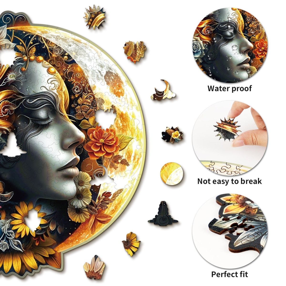 Moon Goddess Wooden Jigsaw Puzzle - KAAYEE Puzzle
