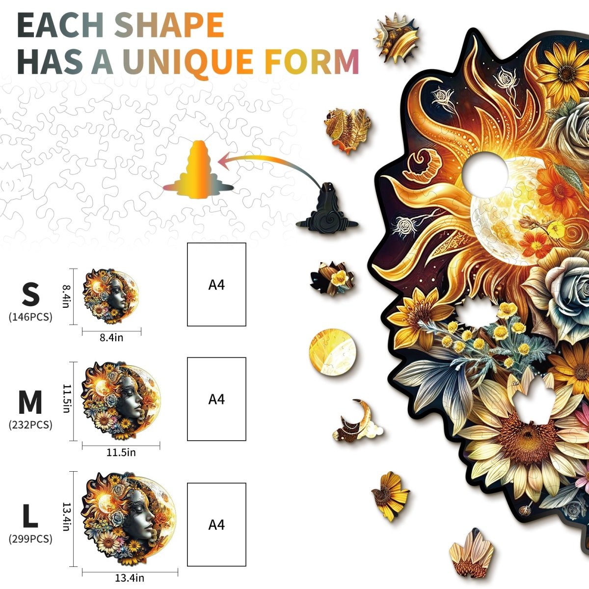 Moon Goddess Wooden Jigsaw Puzzle - KAAYEE Puzzle