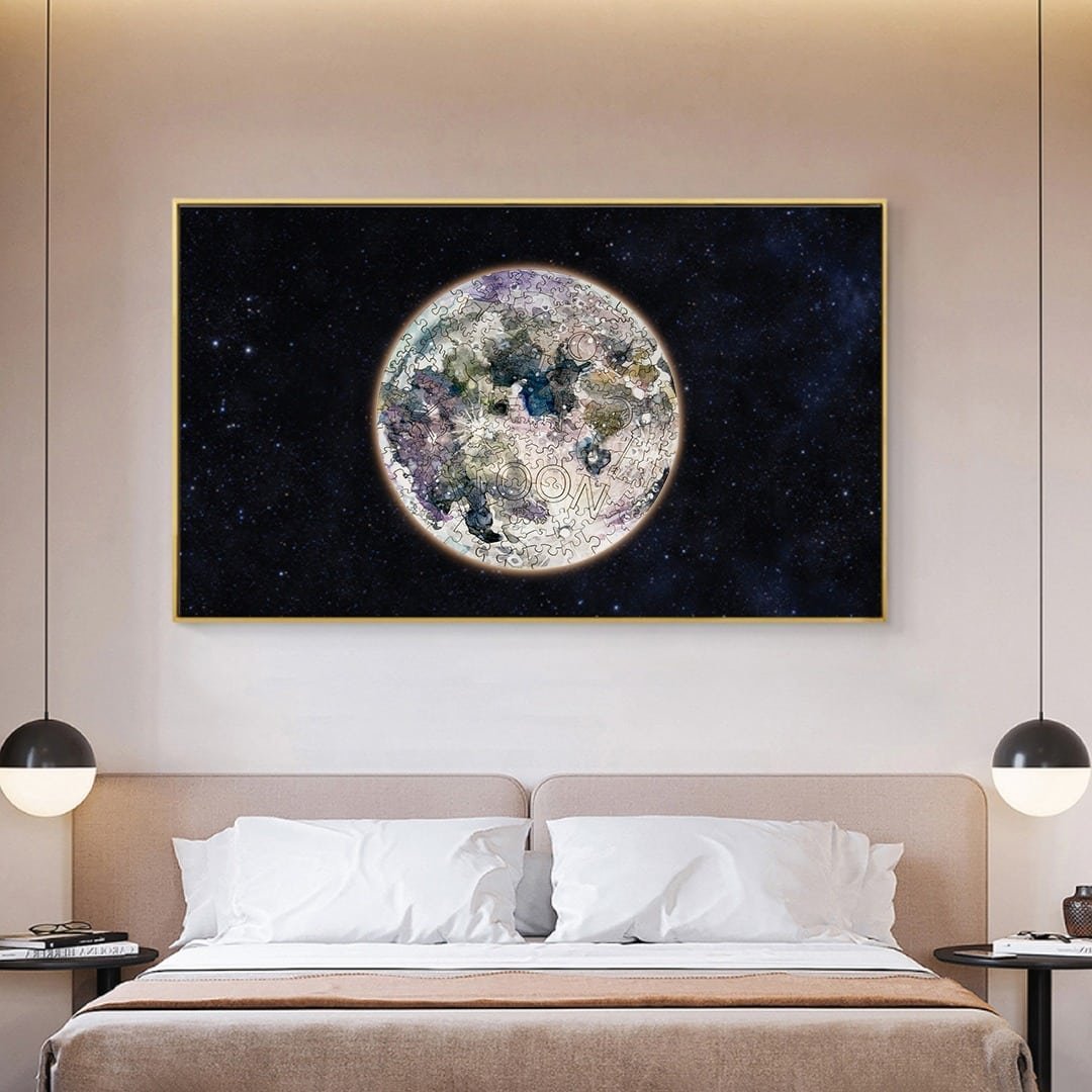 MOON Wooden Jigsaw Puzzle - KAAYEE Puzzle