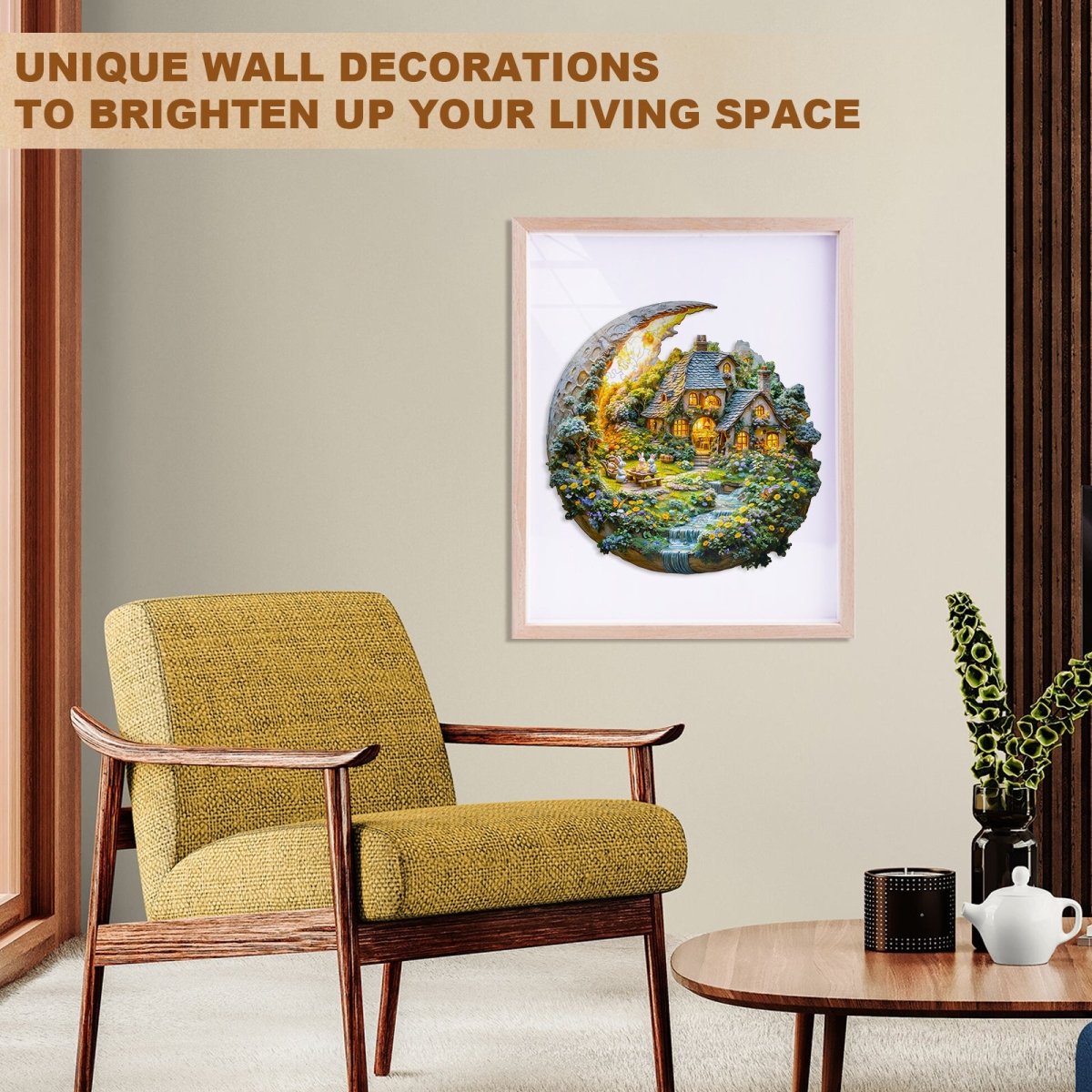 Moonlight Garden - 2 Wooden Jigsaw Puzzle - KAAYEE Puzzle