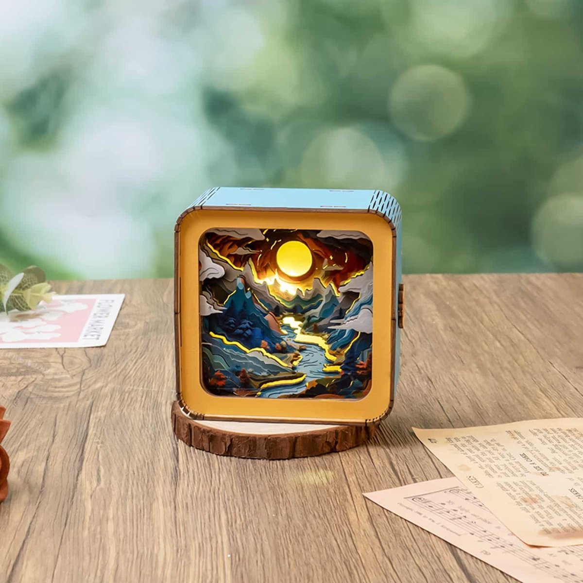 Moonlit Mountain Night Light - KAAYEE Puzzle