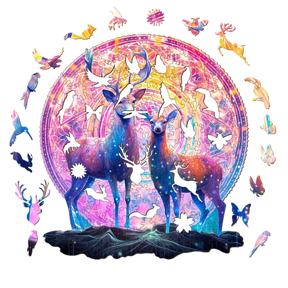 Moose Patron Saint Wooden Jigsaw Puzzle - KAAYEE Puzzle