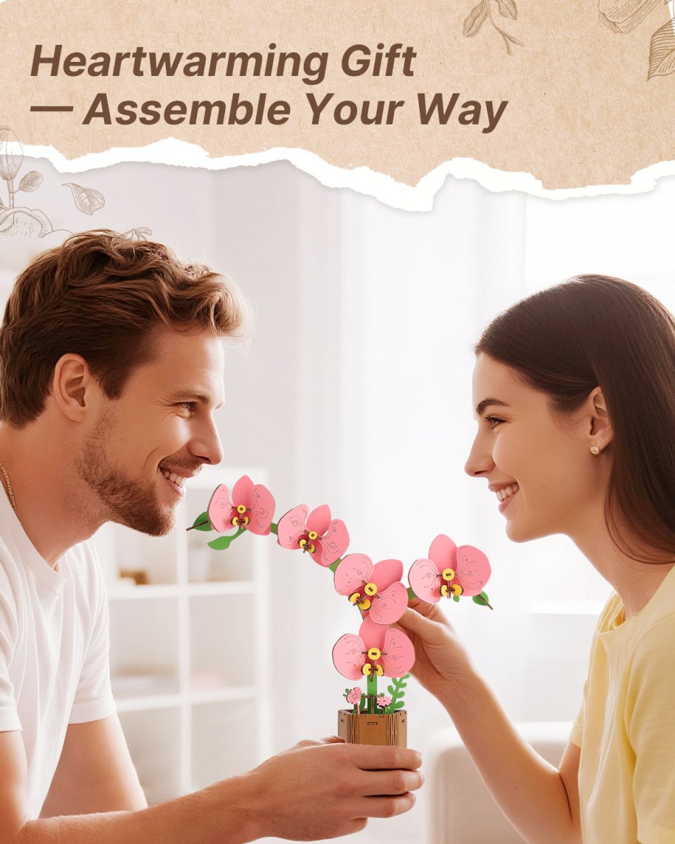 Moth Orchid DIY Wooden Flower - KAAYEE Puzzle