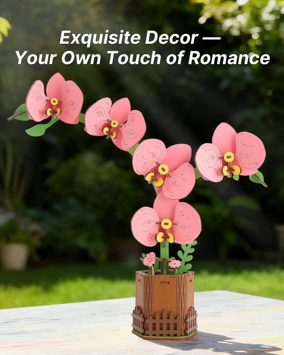 Moth Orchid DIY Wooden Flower - KAAYEE Puzzle