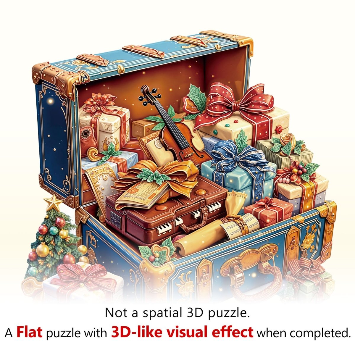 Music Gift Box Wooden Jigsaw Puzzle - KAAYEE Puzzle
